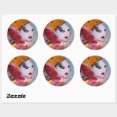 Sticker Rond "Blondie et moi" (Feuille)
