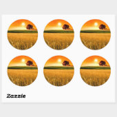 Sticker Rond Blood-Red Sunset (Feuille)
