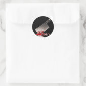 Sticker Rond Bloody Cleaver (Sac)