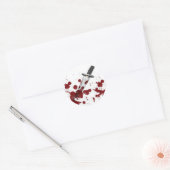 Sticker Rond Bloody Dagger (Enveloppe)