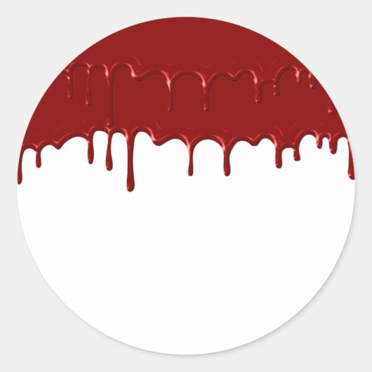 Sticker Rond Bloody Red Drives Halloween Party (Devant)