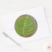 Sticker Rond Bloquer l'impression de la paume sur l'Arrière - p (Enveloppe)