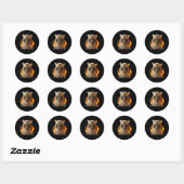 Sticker Rond Bloquer tf dans chat (Feuille)