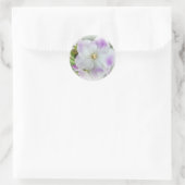 Sticker Rond Blossom du violet africain (Sac)