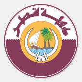 Sticker Rond blouson d'armes classique rond (Devant)