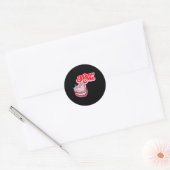 Sticker Rond Blow Me Cake 70'S 90'S (Enveloppe)