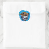Sticker Rond Blowfish mignon (Sac)