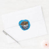 Sticker Rond Blowfish mignon (Enveloppe)