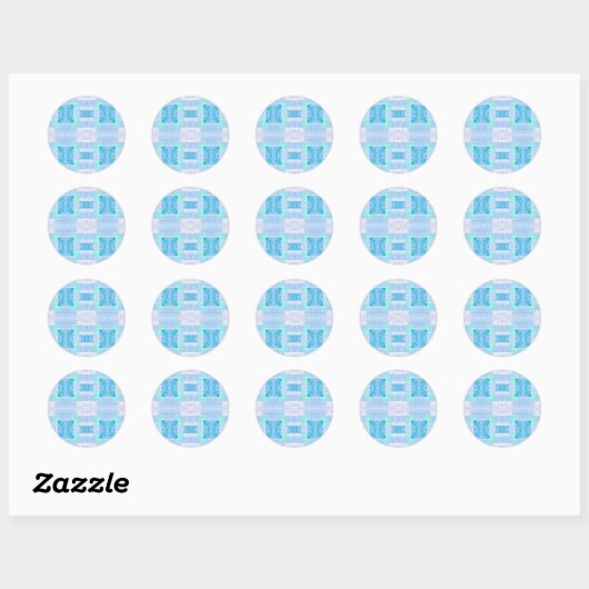 Sticker Rond Blue (Feuille)