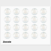 Sticker Rond Blue Cross Boy Thank You Baptism Bautizo (Feuille)