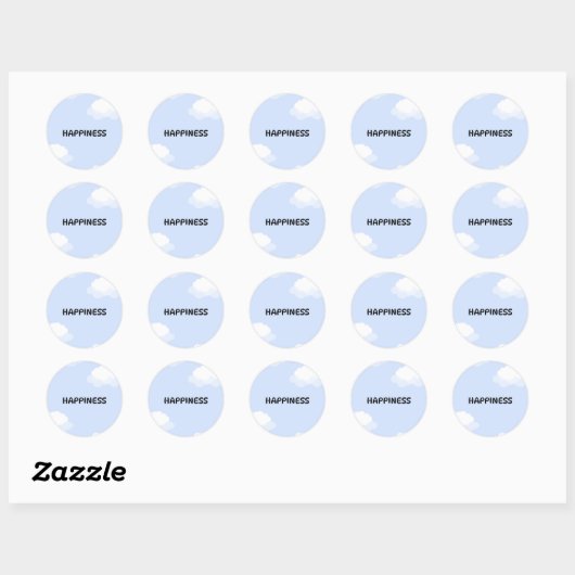Sticker Rond Blue cute notebook  (Feuille)