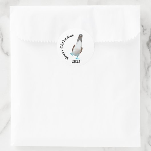Sticker Rond Blue-footed biddy (Sac)