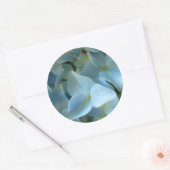 Sticker Rond Blue Hydrangea Fleurs Florales Photo (Enveloppe)