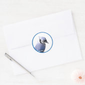Sticker Rond Blue Jay (Enveloppe)