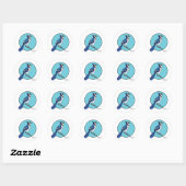STICKER ROND BLUE JAY (Feuille)