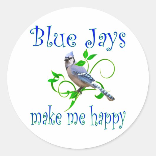 Sticker Rond Blue Jays (Devant)