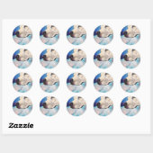 Sticker Rond Blue Lab (Feuille)