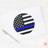 Sticker Rond Blue Line (Enveloppe)