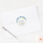 Sticker Rond Blue Mediterranean Lemon Bridal shower (Enveloppe)