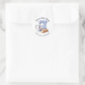 Sticker Rond Blue Mixer Bread Bakery Pastry Chef (Sac)