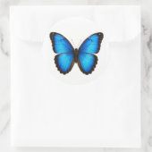 Sticker Rond Blue Morpho Brilliance (Sac)