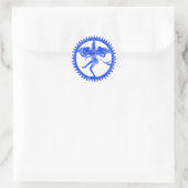 Sticker Rond Blue Nataraja (Sac)