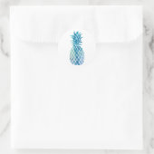 Sticker Rond blue pineappdesign (Sac)
