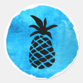 Sticker Rond Blue Pineapple (Devant)