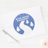 Sticker Rond Blue Ridge Parkway (Enveloppe)