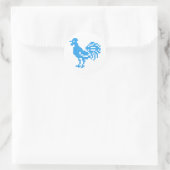 Sticker Rond Blue Rooster (Sac)
