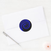 Sticker Rond Blue Sapphire (Enveloppe)