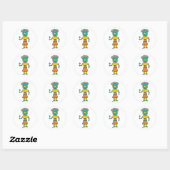 Sticker Rond Blue Star Kachina (Feuille)