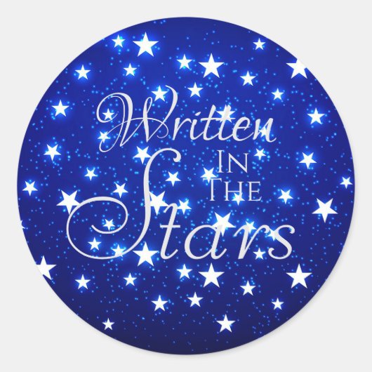 Sticker Rond Blue Stargazer (Devant)