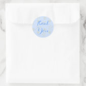 Sticker Rond Blue Summer Sea Shell et Star Beach Wedding (Sac)