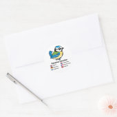 Sticker Rond Blue Tit International (Enveloppe)