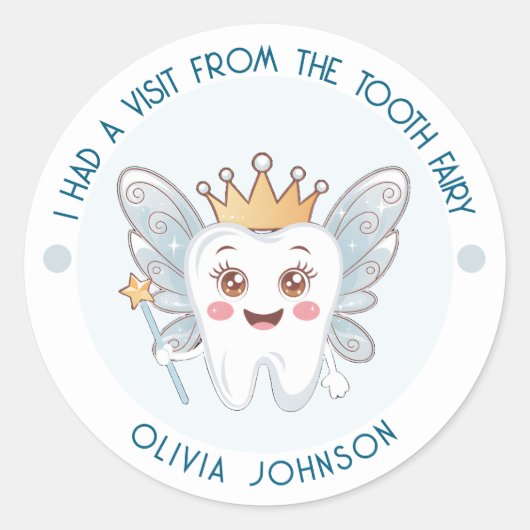 Sticker Rond Blue Tooth Fairy (Devant)