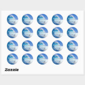 Sticker Rond Blue Tsunami Election 2026 (Feuille)