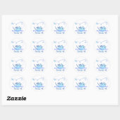 Sticker Rond Blue Twitter Bird Follow Me (Feuille)