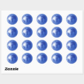 Sticker Rond Blue World Globe (Feuille)