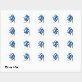 Sticker Rond Bluebell (Feuille)