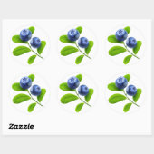 Sticker Rond Blueberges (Feuille)