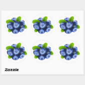 Sticker Rond Blueberges (Feuille)