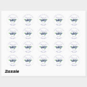 Sticker Rond Blueberries Confiture aux bleuets (Feuille)