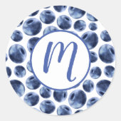 Sticker Rond Blueberries Imprimer Motif de fruits (Devant)