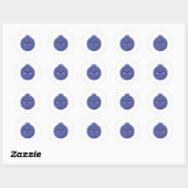 Sticker Rond Blueberry (Feuille)