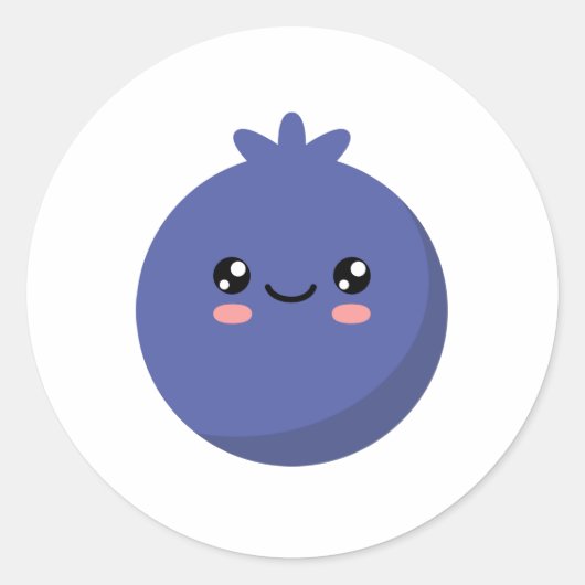 Sticker Rond Blueberry (Devant)