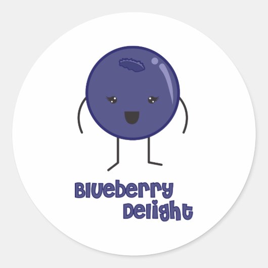Sticker Rond Blueberry (Devant)