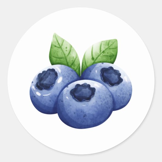 Sticker Rond Blueberry (Devant)