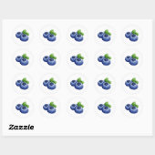 Sticker Rond Blueberry (Feuille)