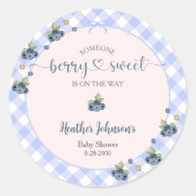 Blueberry Berry Sweet Baby Baby shower garçon